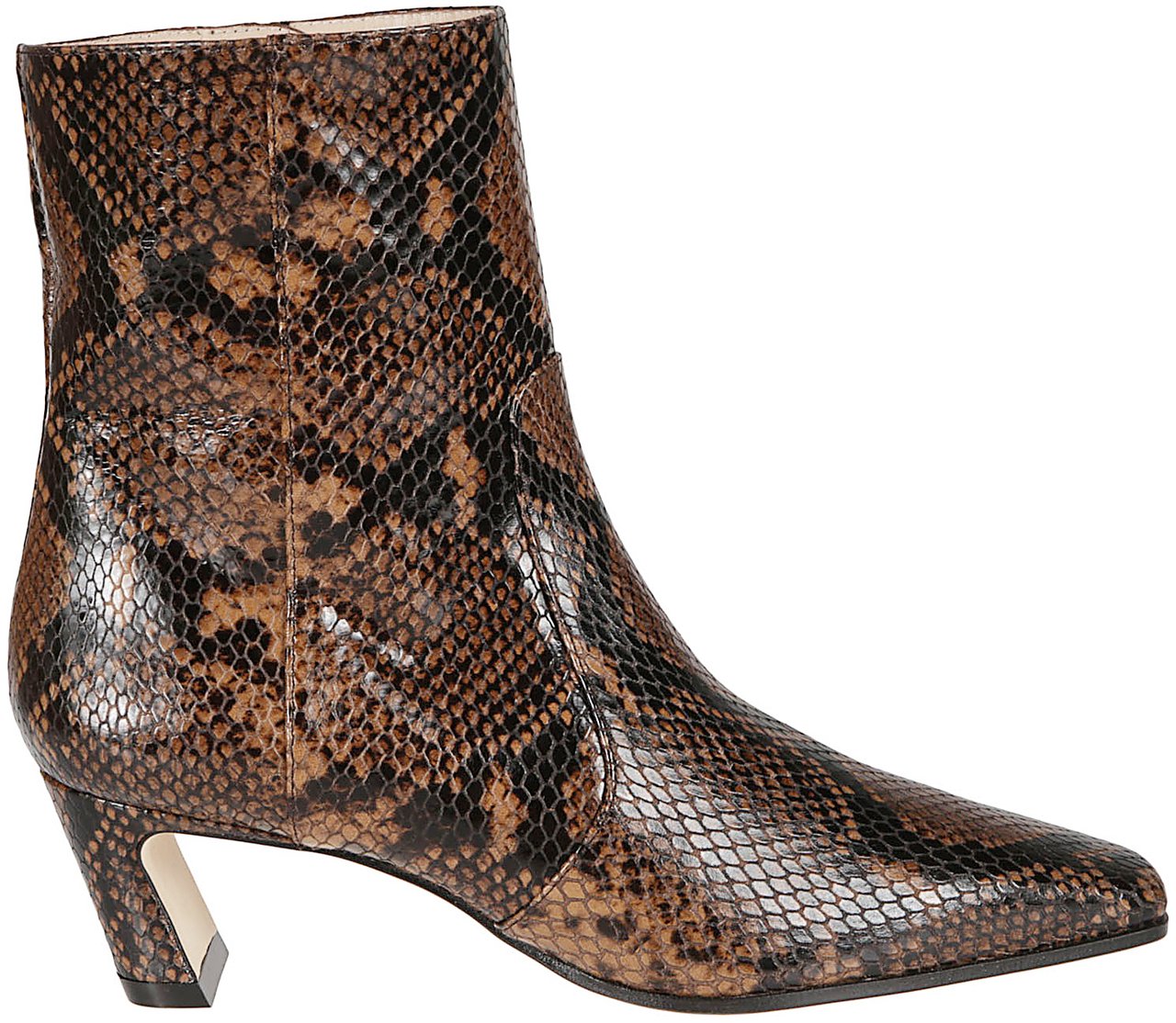 Stuart Weitzman Stassi Zip Bootie 50 Ankle Boots Brown Bruin
