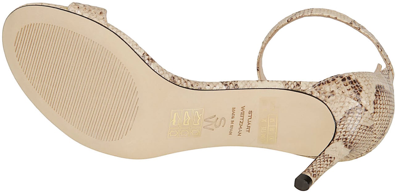 Stuart Weitzman Nudist Ii 75 Sandals Nude Beige
