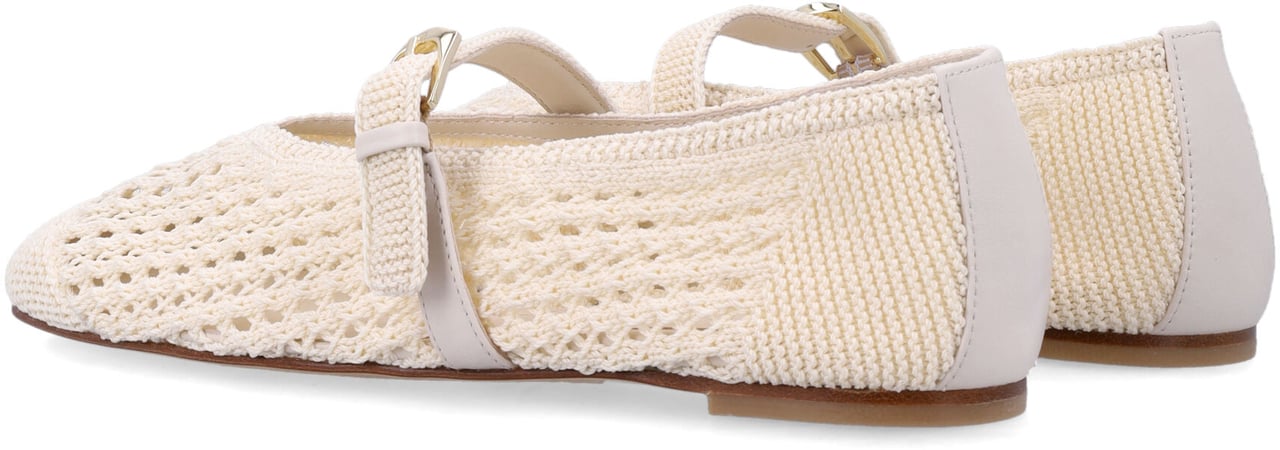 Stuart Weitzman Leora Maryjane Ballerina Chalk Wit