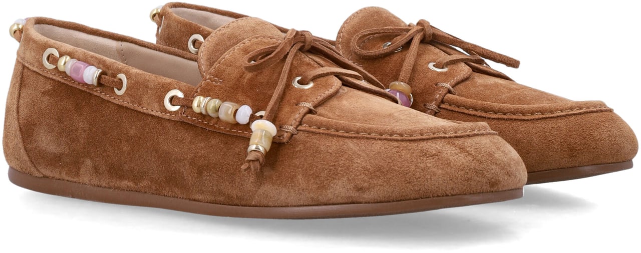 Stuart Weitzman Majorca Tinsley Loafer Marrone Beige