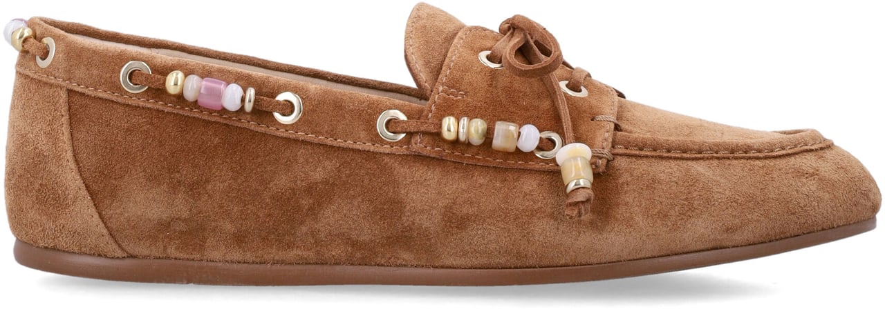 Stuart Weitzman Majorca Tinsley Loafer Marrone Beige