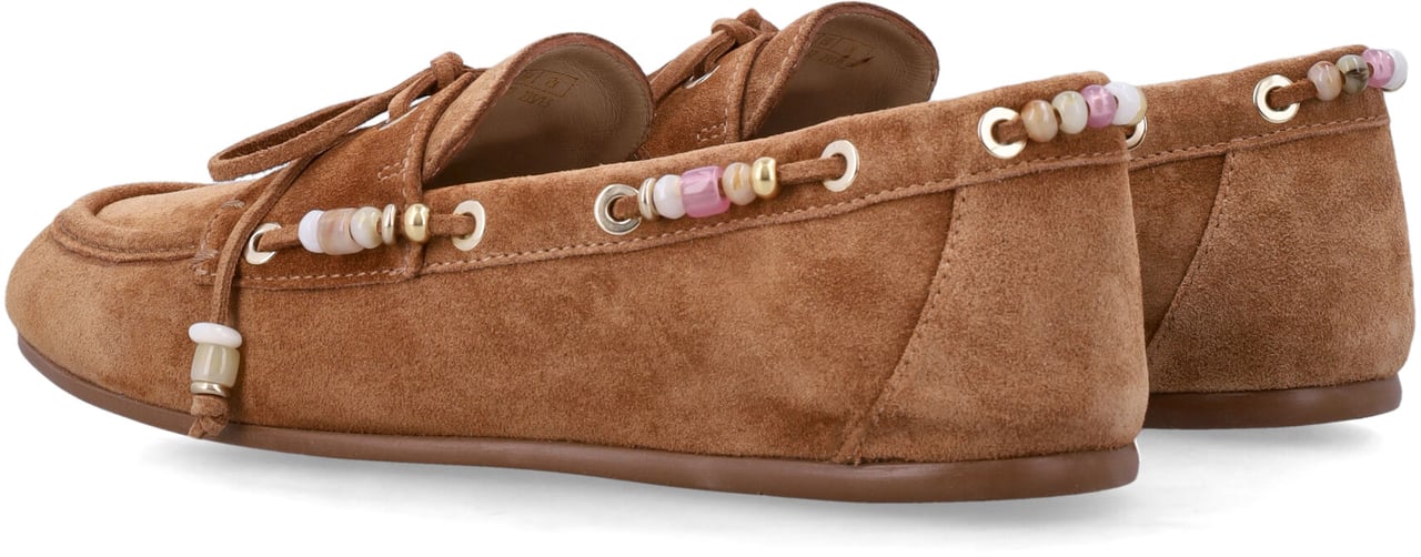 Stuart Weitzman Majorca Tinsley Loafer Marrone Beige