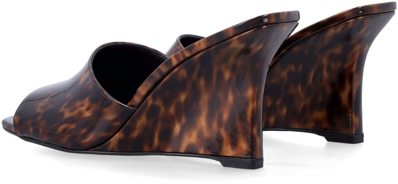 Stuart Weitzman Vinnie Wedge Mule Turtle Bruin