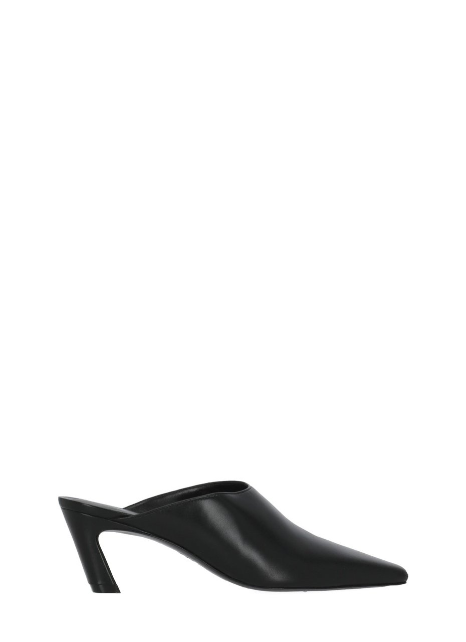 Stuart Weitzman Black Stassi 50 Leather Mules Zwart