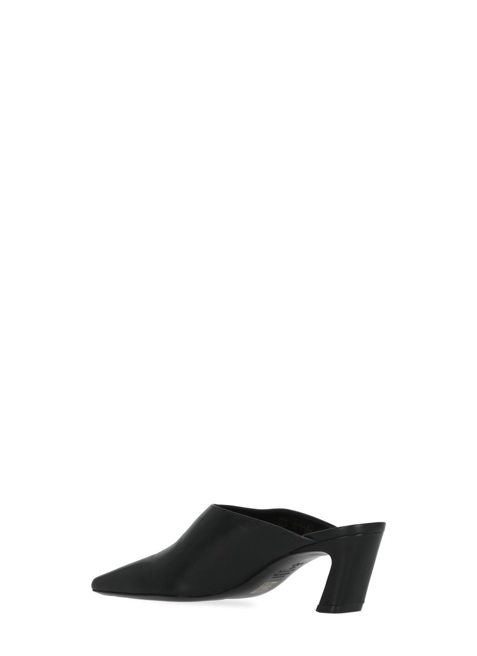 Stuart Weitzman Black Stassi 50 Leather Mules Zwart