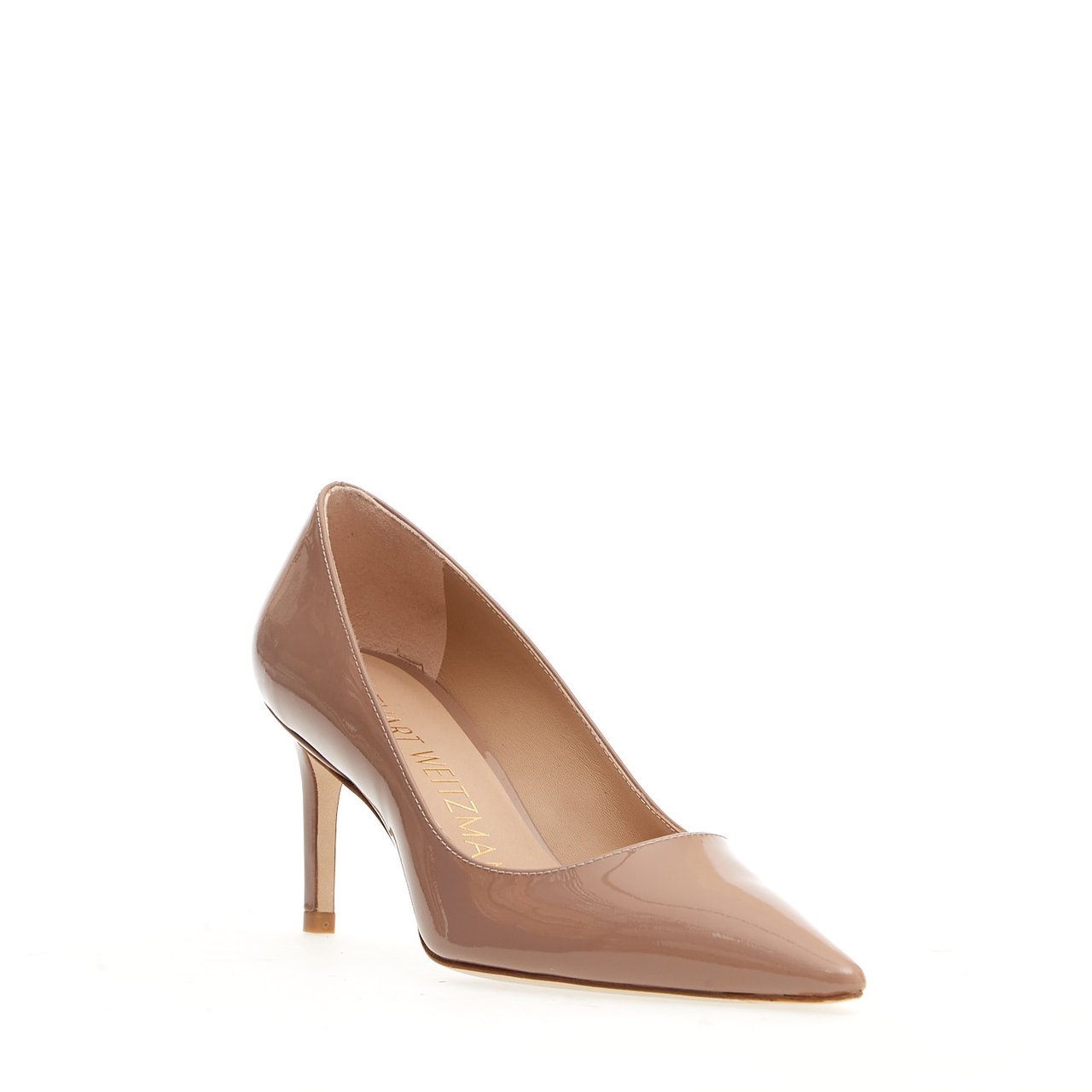Stuart Weitzman Pump Vernice Nude Tacco 75 Mm Roze