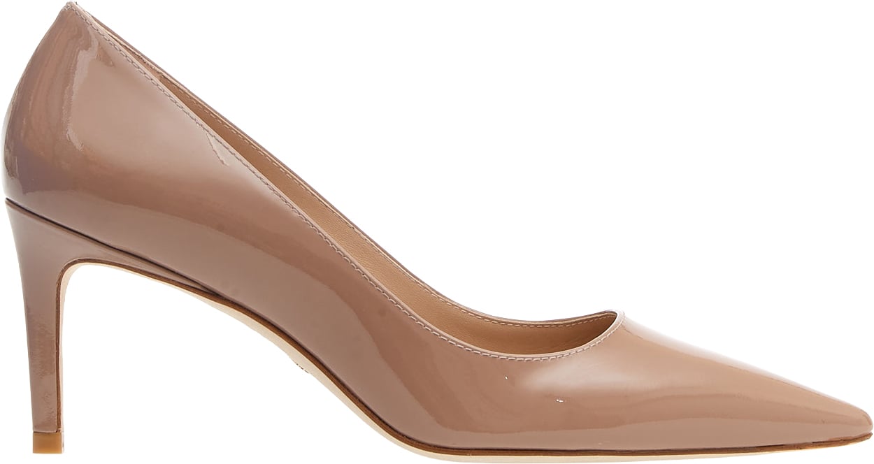Stuart Weitzman Pump Vernice Nude Tacco 75 Mm Roze