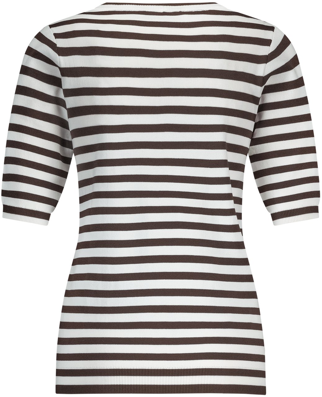 Studio Anneloes STUDIO ANNELOES - Luna ssl stripe pullover - 13060 - 1187 Off white espresso Wit