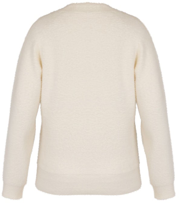 Studio Anneloes STUDIO ANNELOES - Nuri wrap pullover - 13400 - 1700 Ecru Wit