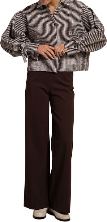 STUDIO ANNELOES - Ivara structure blouse - 13569 - 8713 Bruin