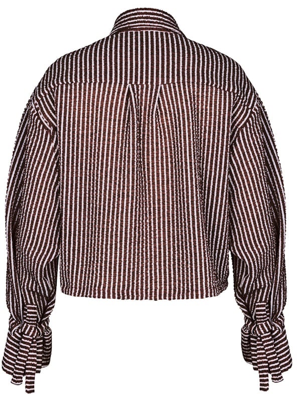 STUDIO ANNELOES - Ivara structure blouse - 13569 - 8713 Bruin