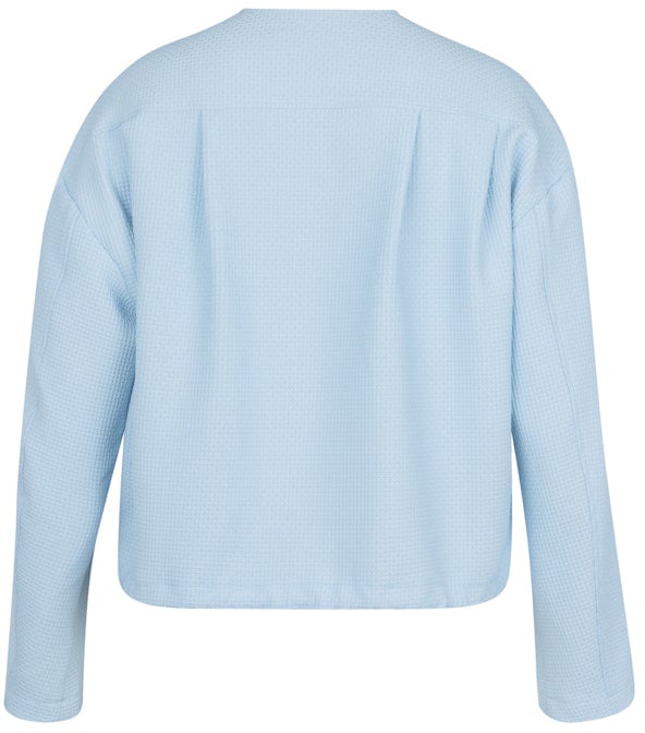 STUDIO ANNELOES - Selma waffle jacket - 13586 - 7000 Pastel blue Blauw