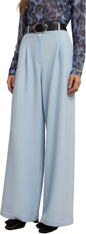 STUDIO ANNELOES - Skye waffle trousers - 13588 - 7000 Pastel blue Blauw