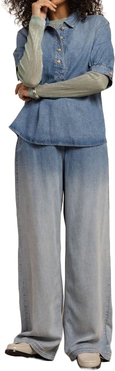 Studio Anneloes STUDIO ANNELOES - Stella denim top - 13593 - 6300 Light blue jeans Blauw