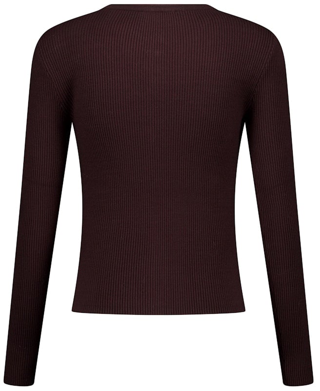 STUDIO ANNELOES - Sienna cardigan - 13603 - 8700 Espresso Bruin