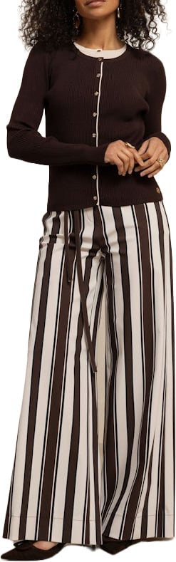 STUDIO ANNELOES - Sienna cardigan - 13603 - 8700 Espresso Bruin