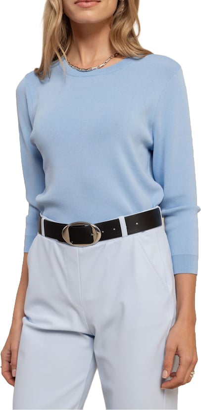 Studio Anneloes STUDIO ANNELOES - Luna 3/4 slv pullover - 13604 - 7000 Pastel blue Blauw