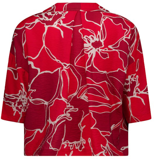 STUDIO ANNELOES - Eva flower top - 13663 - 4028 ruby red/coral red Rood