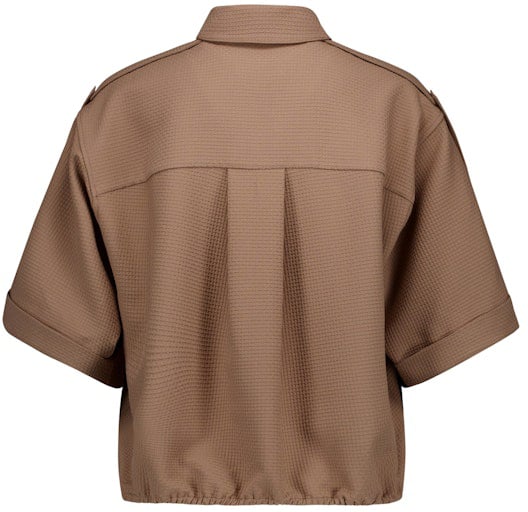 STUDIO ANNELOES - Nellie waffle blouse - 13666 - 2200 Latte Bruin