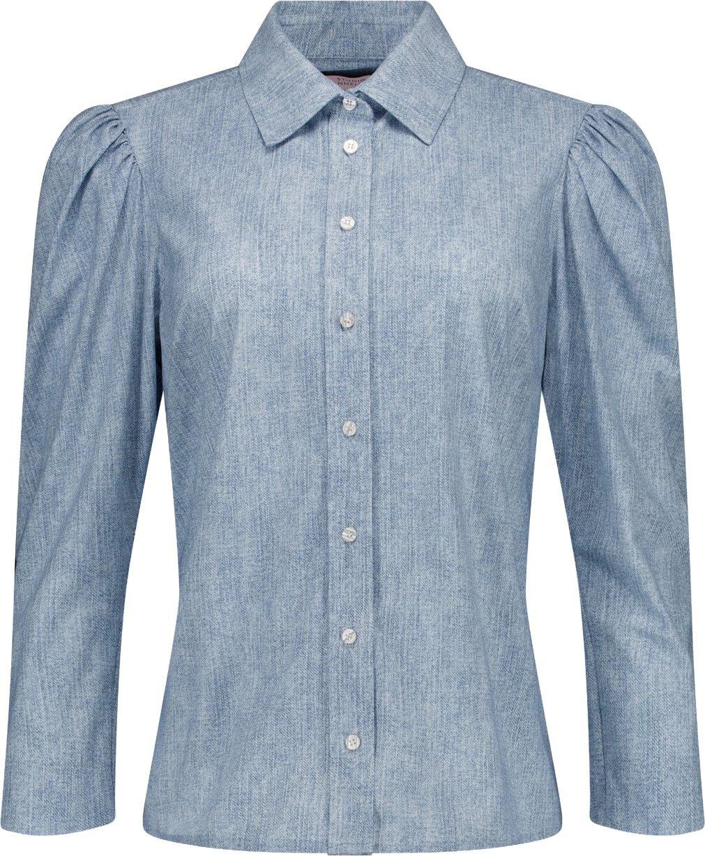 STUDIO ANNELOES - Amanda denim blouse - 13719 - 6700 Denim light Blauw