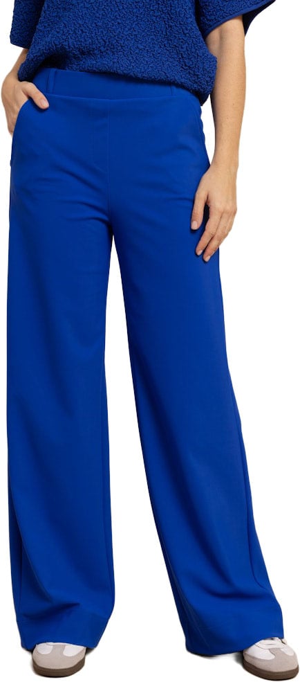STUDIO ANNELOES - Lexie bonded trousers - 13729 - 7301 Electric blue Blauw