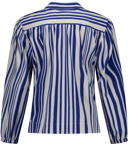 STUDIO ANNELOES - Jinte stripe blouse - 13736 - 1473 Kit/electric blue Wit