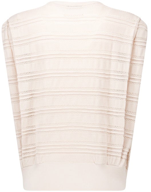 Studio Anneloes STUDIO ANNELOES - Leona knitted top - 13773 - 1400 Kit Wit