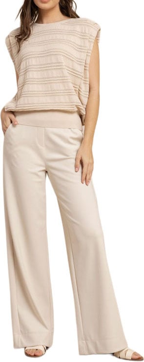 Studio Anneloes STUDIO ANNELOES - Leona knitted top - 13773 - 1400 Kit Wit