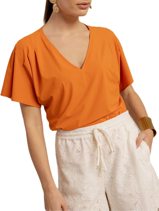 STUDIO ANNELOES - Viola top - 13892 - 2600 Orchid orange Oranje