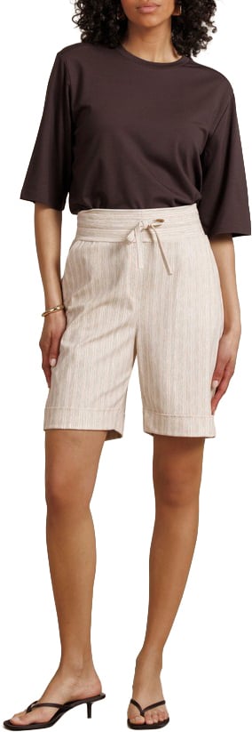 STUDIO ANNELOES - City stripe bermuda - 13897 - 2226 Latte/orchid orange Bruin