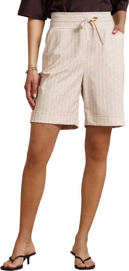 STUDIO ANNELOES - City stripe bermuda - 13897 - 2226 Latte/orchid orange Bruin