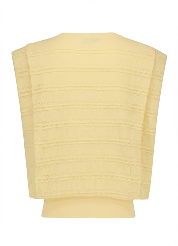 Studio Anneloes STUDIO ANNELOES - Leona knitted top - 13921 - 2100 Butter yellow Geel