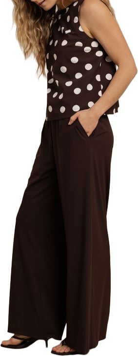 STUDIO ANNELOES - Grace trousers - 13931 - 8700 Espresso Bruin