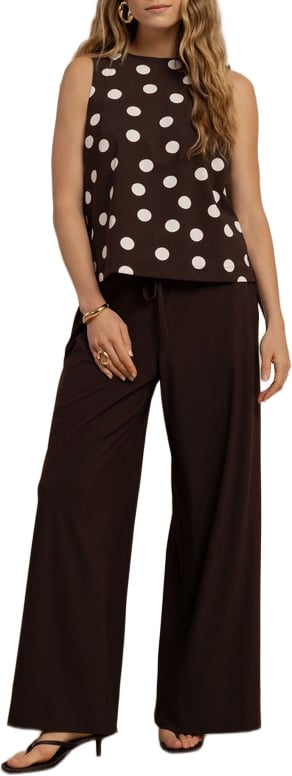 STUDIO ANNELOES - Grace trousers - 13931 - 8700 Espresso Bruin