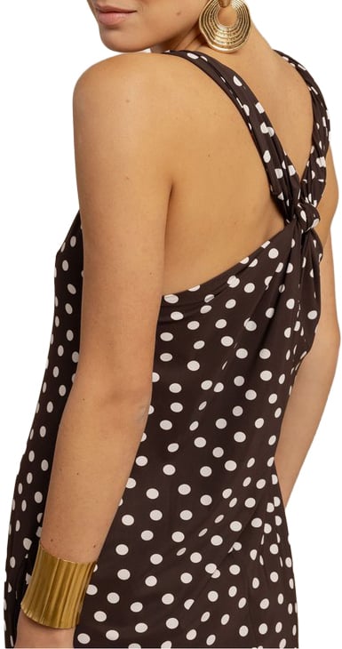 STUDIO ANNELOES - Norah 2way dot dress - 13938 - 8717 Espresso/ecru Bruin