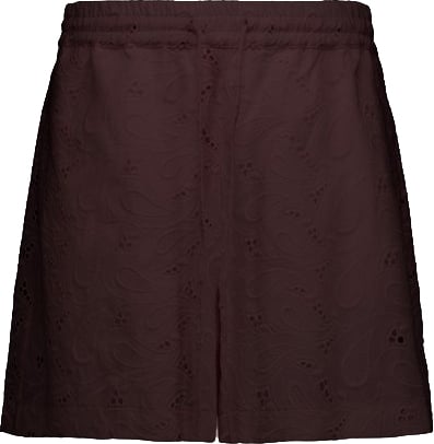 STUDIO ANNELOES - Zena broderie shorts - 13941 - 8700 Espresso Bruin