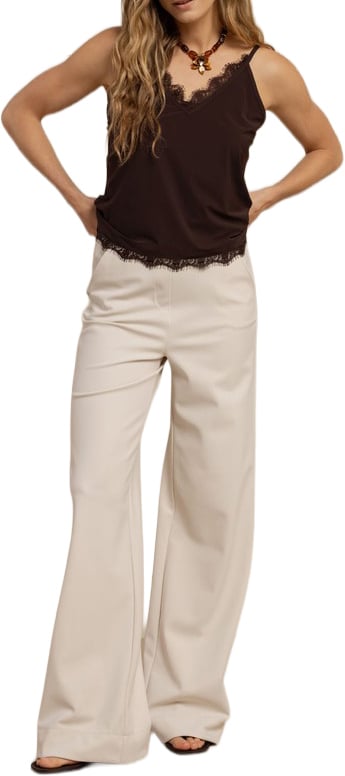 STUDIO ANNELOES - Mitzie lace top - 13955 - 8700 Espresso Bruin