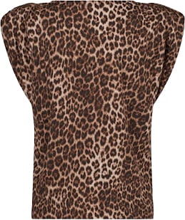 STUDIO ANNELOES - Leone leopard vneck top - 13959 - 9997 Multi color Oranje