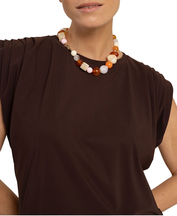 STUDIO ANNELOES - Multi color anniversary necklace - 14176 - 9997 Multi color Oranje