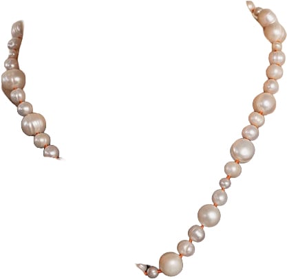 STUDIO ANNELOES - Pearl anniversary necklace - 14177 - 1100 Off white Wit