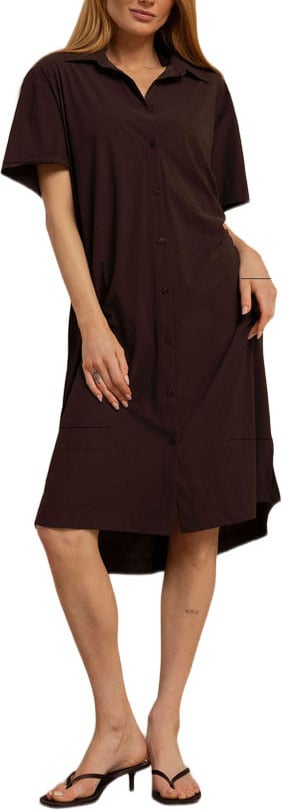 STUDIO ANNELOES - Louni blouse dress - 91543 - 8700 Espresso Bruin