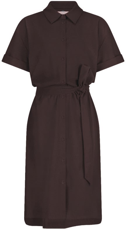 STUDIO ANNELOES - Louni blouse dress - 91543 - 8700 Espresso Bruin