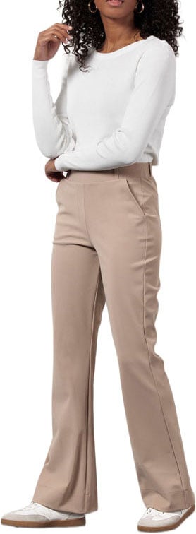 STUDIO ANNELOES - Flair bonded trousers - 94800 - 2200 Latte Bruin