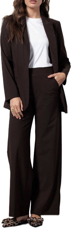 STUDIO ANNELOES - Lexie bonded trousers - 94801 - 8700 espresso Bruin