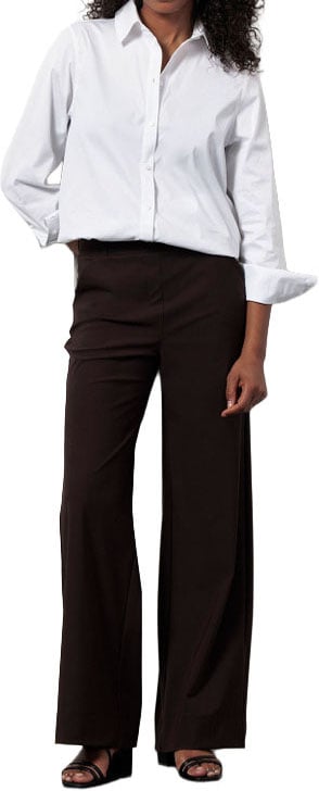 STUDIO ANNELOES - Lexie bonded trousers - 94801 - 8700 espresso Bruin