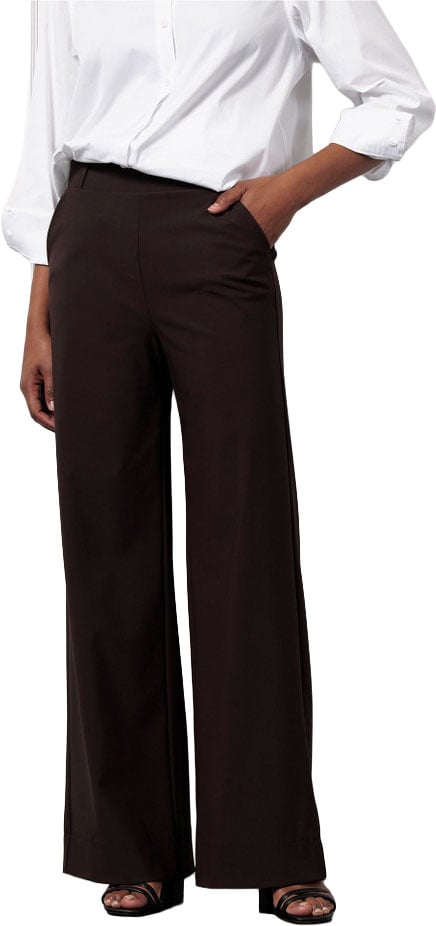 STUDIO ANNELOES - Lexie bonded trousers - 94801 - 8700 espresso Bruin
