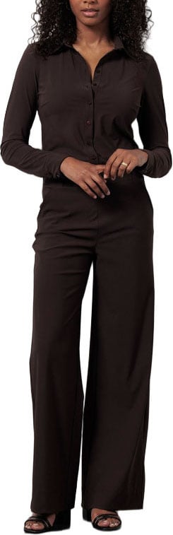 STUDIO ANNELOES - Lexie bonded trousers - 94801 - 8700 espresso Bruin