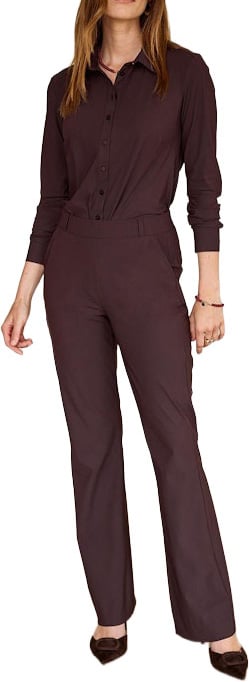 STUDIO ANNELOES - Poppy blouse - 94802 - 8700 Espresso Bruin