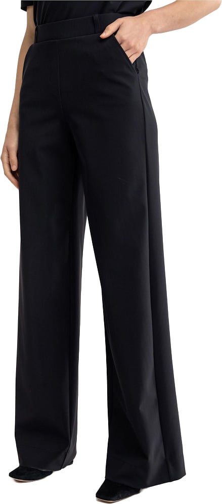 STUDIO ANNELOES - Lexie LONG bonded trousers - 94810 - 9000 Black Zwart