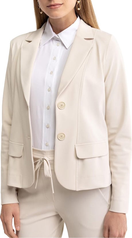 Studio Anneloes STUDIO ANNELOES - Bright bonded blazer - 94811 - 1400 kit Wit